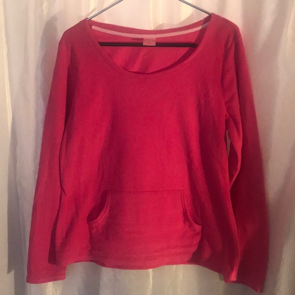 Hot Pink Cozy Fleece Top, Flared - Picture 1 of 5